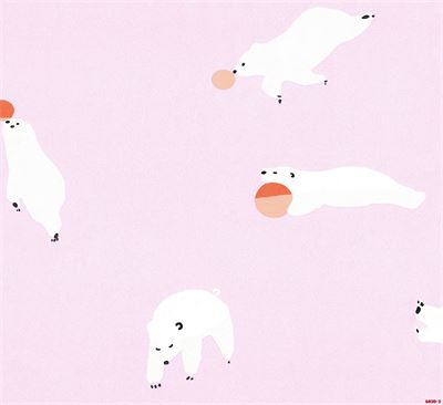 Giấy dán tường phòng trẻ hình gấu tuyết  Albany 6830-2