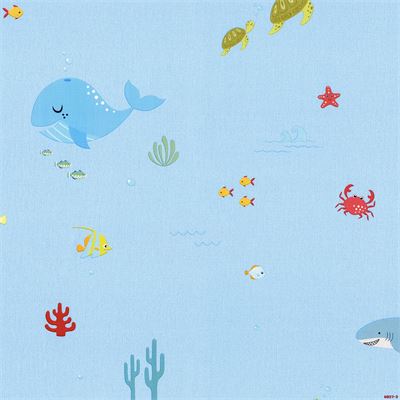 Giấy dán tường phòng trẻ em hoạt tiết đại dương  Albany 6827-2