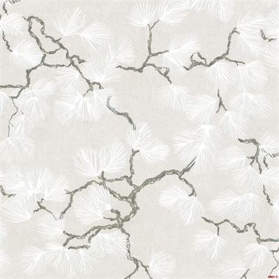 Giấy dán tường lá kim trắng Albany 6801-2
