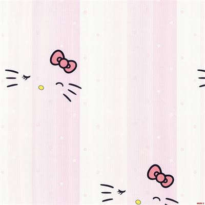 Giấy dán tường phòng bé gái hình mèo Kitty Albany 6828-2