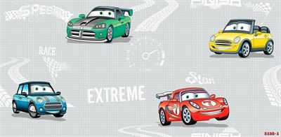 Giấy dán tường ô tô phòng bé trai 5135-1