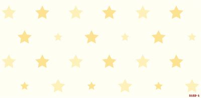 Giấy dán tường hình ngôi sao màu vàng phòng trẻ em 5152-1