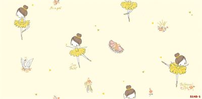 Giấy dán tường vũ công ballet phòng bé gái 5145-1