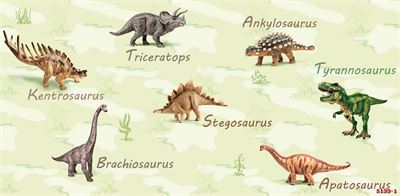 Giấy dán tường khủng long phòng bé trai 5133-1