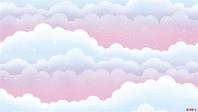 Giấy dán tường mây hồng phòng phòng bé gái 5149-1