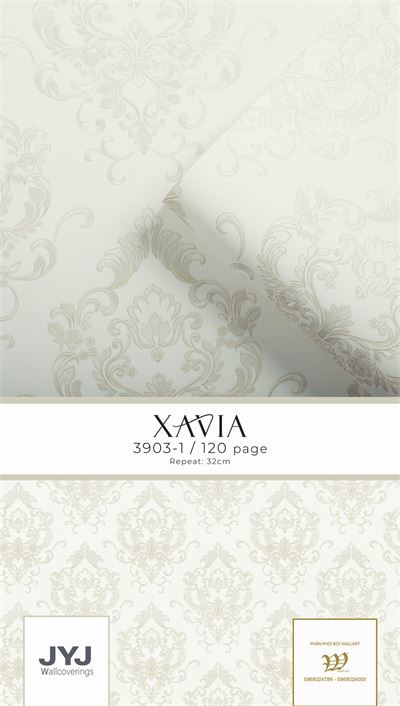 Giấy dán tường cổ điển Xavia 3903-2