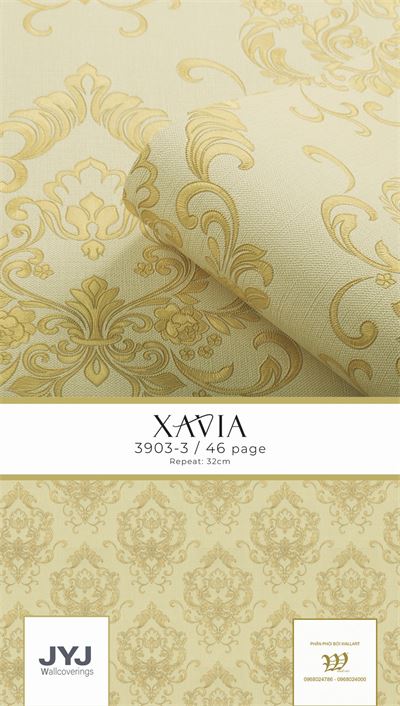 Giấy dán tường cổ điển Xavia 3903-3