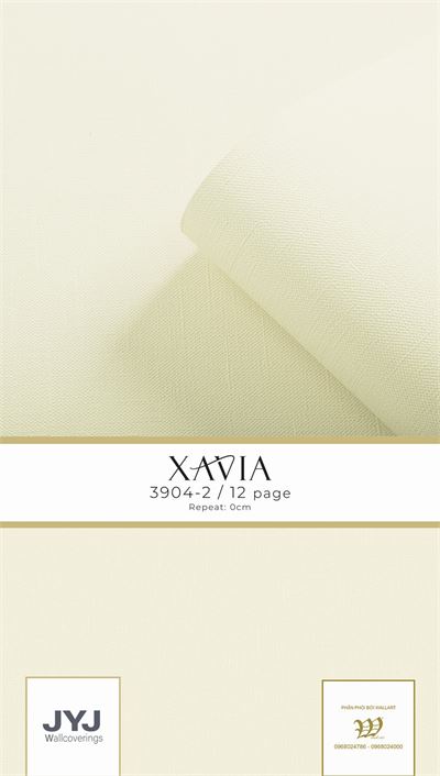 Giấy dán tường màu trắng sữa 3904-2