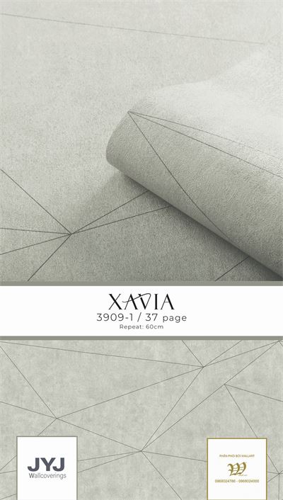 Giấy dán tường hinh học Xavia 3909-1