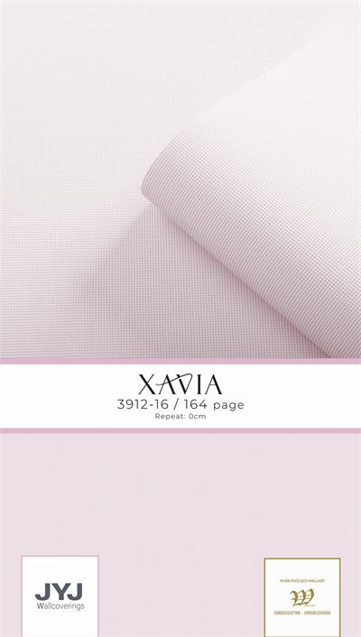 Giấy dán tường màu hồng Xavia 3912-16