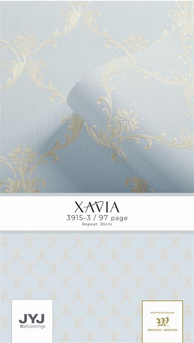 Giấy dán tường cổ điển Xavia 3915-3
