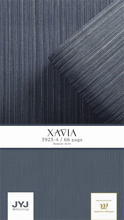 Giấy dán tường vân tăm dọc Xavia 3923-4