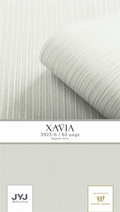 Giấy dán tường vân tăm dọc Xavia 3923-6