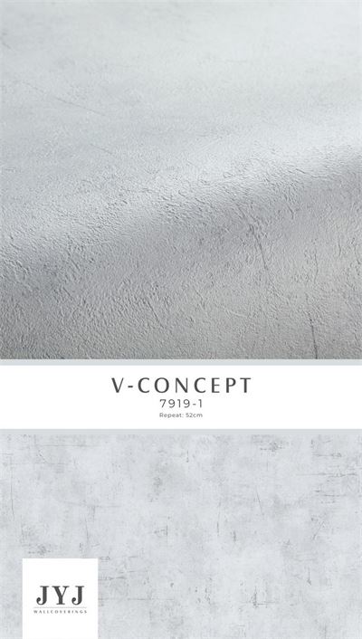 Giấy dán tường giả bê tông màu sáng 7919-1