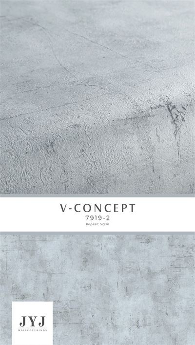 Giấy dán tường giả bê tông màu ghi 7919-2
