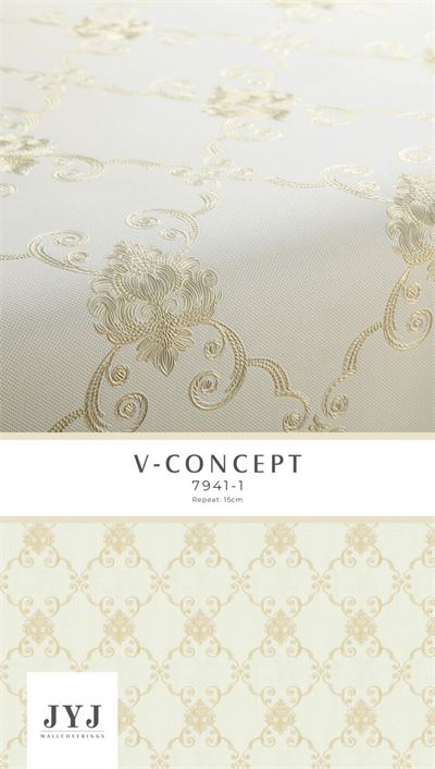 Giấy dán tường cổ điển Vconcept 7941-1