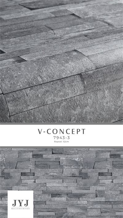 Giấy dán tường giả đá Vconcept 7943-3