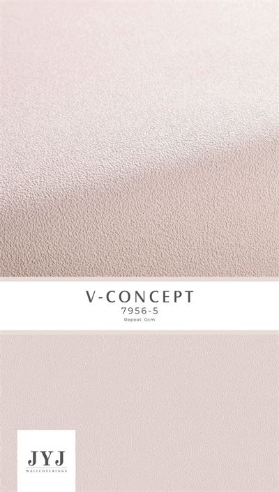 Giấy dán tường màu hồng nhạt Vconcept 7956-5