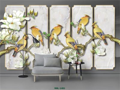 HOA MỘC LLAN VỚI CHIM MHL-1401