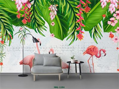 HỒNG HẠC VÀ HOA CHUỐI CẢNH MHL-1194