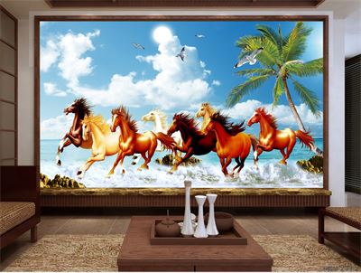 Tranh bát mã MBM-012KG