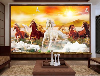 Tranh bát mã MBM-221-1KG