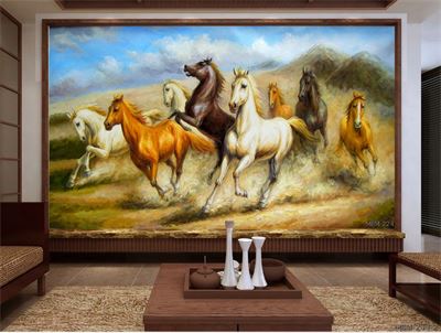 Tranh bát mã MBM-224KG