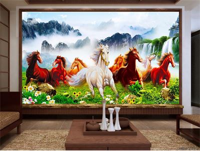 Tranh bát mã MBM-063KG