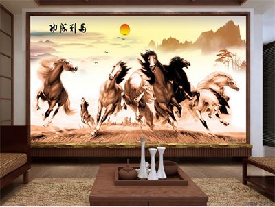 Tranh bát mã MBM-214KG