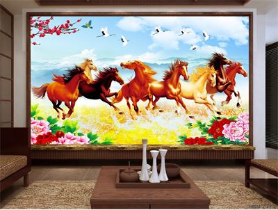 Tranh bát mã MBM-019KG