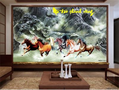 Tranh bát mã MBM-031KG