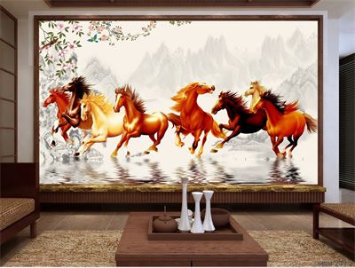 Tranh bát mã MBM-222KG