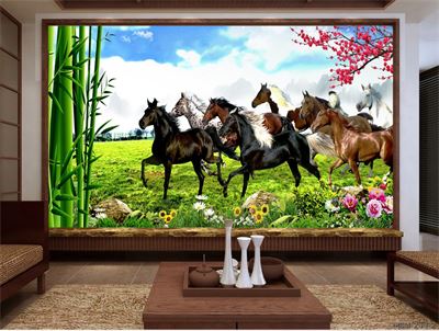 Tranh bát mã MBM-061KG