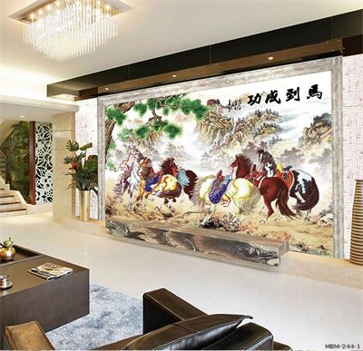 Tranh bát mã MBM-244-1