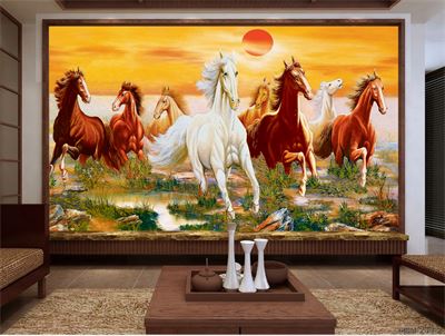 Tranh bát mã MBM-216 (2)KG