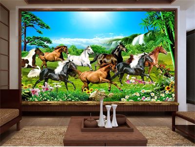 Tranh bát mã MBM-060KG