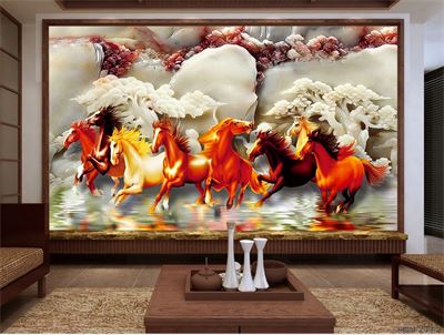 Tranh bát mã MBM-030KG