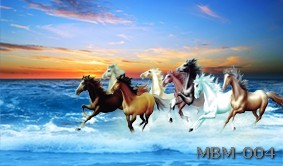 Tranh bát mã MBM-004