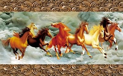 Tranh bát mã MBM-035