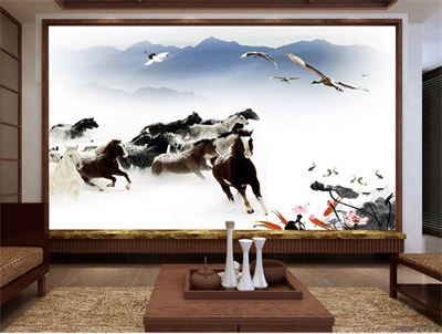 Tranh bát mã MBM-226KG