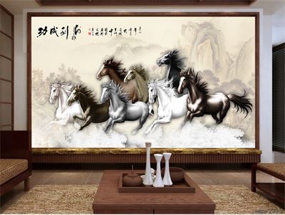 Tranh bát mã MBM-210-1KG