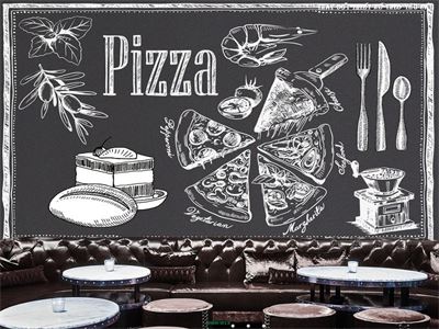 Trang trí quán pizza MNH-012