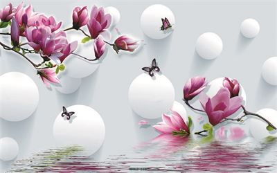 Hoa ngọc lan tím 3D MHL2-169