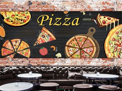 Trang trí quán pizza MNH-002