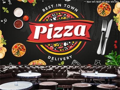 Trang trí quán pizza MNH-001