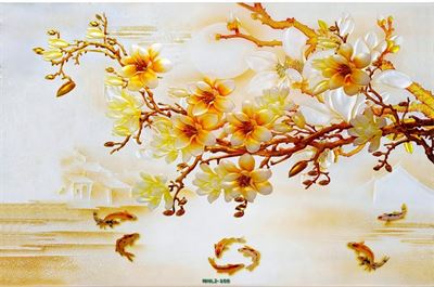 Hoa ngọc lan cá chép 3D MHL2-100