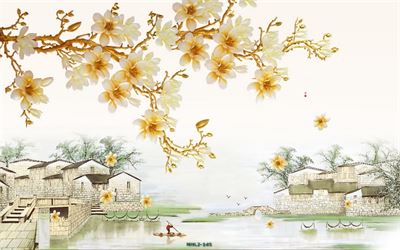 Hoa ngọc lan làng quê 3D MHL2-145