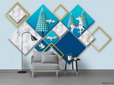 Hình học - hình vuông 3dMHH-514