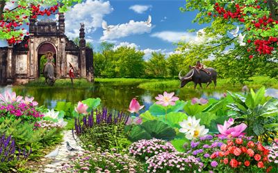 Phong cảnh sơn thủy hữu tình MHT2-153