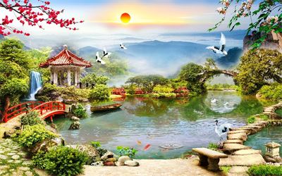 Phong cảnh sơn thủy hữu tình MHT2-062